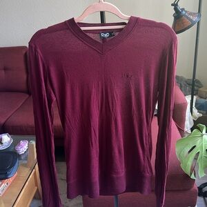 Dolce & Gabbana D&G Embroidered Logo Sweatshirt Dark Red